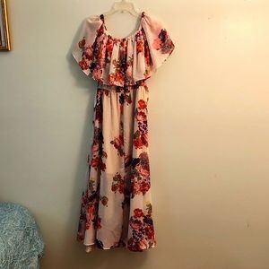 Long floral dress